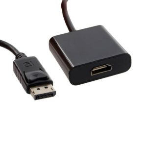 4world 4World Adapter DisplayPort [M] > HDMI [F], cable, black 08722-5908214357031