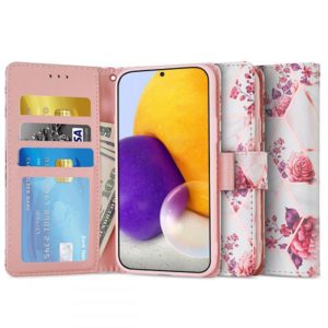 Θήκη Tech-Protect Wallet για το Samsung Galaxy A72 - Floral Rose