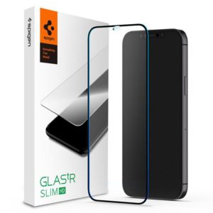 Spigen GLAS.tR Full Face Tempered Glass για το iPhone 12 mini Black (AGL01534)
