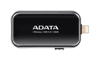Adata Dashdrive I-memory UE710 32GB black USB3.0 + Lightning Vendor code: AUE710-32G-CBK