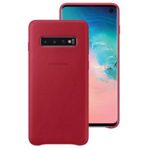 Samsung Leather Cover Red για το Samsung Galaxy S10 EF-VG973LREGWW