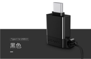 USAMS OTG Adapter Type-C to USB 3.0 (US-SJ186) - Black