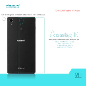 Nillkin Anti Burst Tempered Glass 9H Back Cover για το Sony E2303 Xperia M4 Aqua