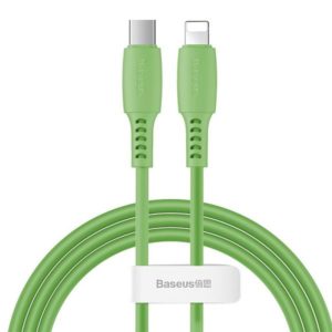 Baseus Colourful Cable USB-C σε Lightning 2.4A 1.2m Green (CATLDC-06)