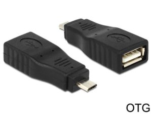 Delock Adapter USB Micro B male > USB 2.0 female OTG 65549-4043619655496