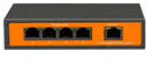 U.F.S Τροφοδοτικό POE04AT 5 Ports PoE Switch with 4 port PoE Switch (Power over Ethernet) via Cat5/5e/6 Cable