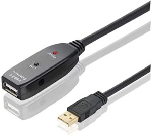 Καλώδιο USB 2.0 Προέκταση Αρσ. / Θηλ. 10m Μαύρο