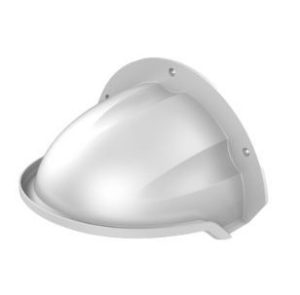 DS-1250ZJ White Plastic, 189.6×264.7x152mm Rain cup wall mount bracket for outdoor dome