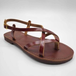 Ftelia Leather Flip Flop Sandal
