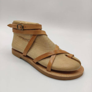 Dimitra Flat Strappy Leather Sandals