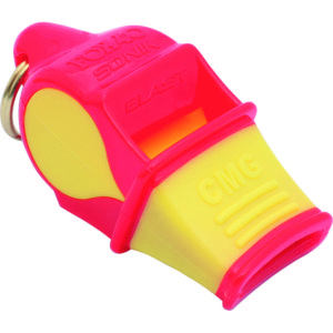 Σφυρίχτρα FOX40 Sonic Blast CMG Safety Κόκκινη Κίτρινη με Κορδόνι 92033108