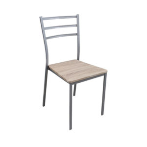 Καρέκλα Κουζίνας Μεταλλική Νο 2130 Ξύλινο Κάθισμα (84Ύψος χ 42Πλάτος χ 39Βάθος)Χρώμα καθίσματος Sonama