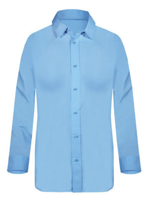 Γυναικείο μακρυμάνικο πουκάμισο Fageo γαλάζιο