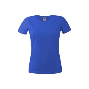 Μπλουζάκι κοντομάνικο T-Shirt γυναικείο μακό μπλε ρουά
