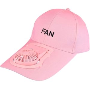 Jockey με Ανεμιστήρα 3 Ταχυτήτων USB Fan Hat Ροζ