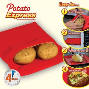 Θήκη Μαγειρέματος Πατάτας σε Φούρνο Μικροκυμάτων Potato Express