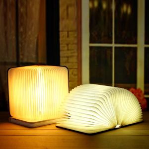Επιτραπέζιο Φωτιστικό LED Αναδιπλούμενο Μεγάλο σε Ξύλινη Μορφή Βιβλίου Book Lamp