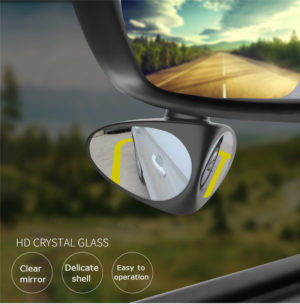 Καθρέπτης Ευρυγώνιος 2 σε 1 Αυτοκινήτου Τυφλών Σημείων Και Οπισθοπορείας Ρυθμιζόμενος 360 Μοίρες Blind Spot Mirror