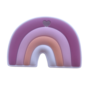 Μασητικό οδοντοφυΐας από σιλικόνη Pink Rainbow