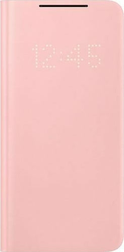 Official Samsung LED View Cover Θήκη Samsung Galaxy S21 Plus 5G - Pink (EF-NG996PPEGEE) 13016284