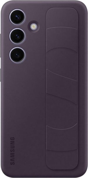 Θήκη Σιλικόνης με Λουράκι Χειρός - Samsung Galaxy S24 - Official Samsung Standing Grip Case - Dark Violet (EF-GS921CEEGWW) 13023281