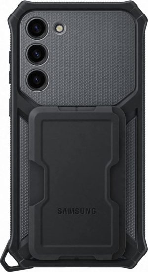 Official Samsung Rugged Gadget Case - Ανθεκτική Θήκη Samsung Galaxy S23 Plus με Υποδοχή για Κάρτα & Kickstand - Titan (EF-RS916CBEGWW) 13020760