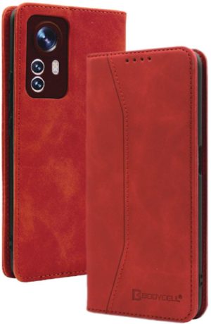 Bodycell Θήκη - Πορτοφόλι Xiaomi 12 Pro - Red (5206015060663) 04-00571