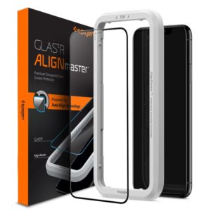 Spigen GLAS.tR ALIGNmaster - Αντιχαρακτικό Fullface Γυάλινο Screen Protector iPhone 11 (AGL00106) AGL00106