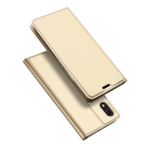 Θήκη iPhone XR DUX DUCIS Skin Pro Series Leather Flip Case-gold MPS13188