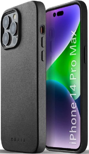 MUJJO Full Leather Case - Δερμάτινη Θήκη MagSafe - Apple iPhone 14 Pro Max - Black (MUJJO-CL-029-BK) MUJJO-CL-029-BK