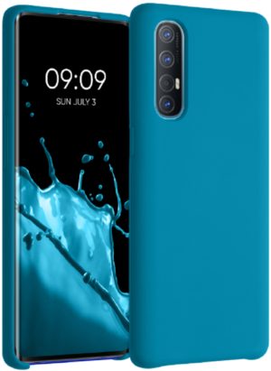 KWmobile Θήκη Σιλικόνης Oppo Find X2 Neo - Soft Flexible Rubber Cover - Caribbean Blue (53089.224) 53089.224