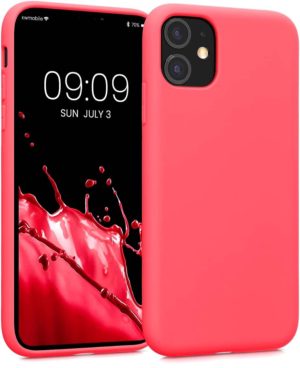 KWmobile Soft Slim Flexible Rubber Cover - Θήκη Σιλικόνης Apple iPhone 11 - Awesome Pink (50791.238) 50791.238