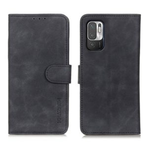 Θήκη Xiaomi Redmi Note 10 5G KHAZNEH Vintage Style Leather Wallet-black MPS15249