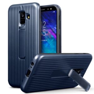 Terrapin Vertical Groove - Ανθεκτική Θήκη με Stand για Samsung Galaxy A6 2018 - Blue (131-002-092) 131-002-092
