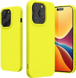 KWmobile Θήκη Σιλικόνης Apple iPhone 14 Pro - Lemon Yellow (59077.149) 59077.149