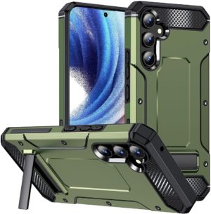 Techsuit Hybrid Armor Kickstand - Ανθεκτική Θήκη Samsung Galaxy A54 με Kickstand - Green (5949419068155) 117939