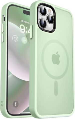 HappyCase Ημιδιάφανη Σκληρή Θήκη MagSafe - Apple iPhone 15 Pro - Matte Green (8719246415272) 115913