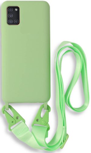 Bodycell Θήκη Σιλικόνης με Λουράκι Λαιμού - Samsung Galaxy A31 - Green (5206015001352) BL-00068