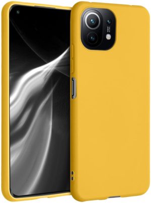 KWmobile Θήκη Σιλικόνης Xiaomi Mi 11 Lite - Honey Yellow (54726.143) 54726.143