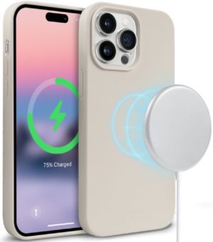 Crong Color Magnetic Θήκη MagSafe Premium Σιλικόνης Apple iPhone 14 Pro - Stone (CRG-COLRM-IP1461P-STN) CRG-COLRM-IP1461P-STN