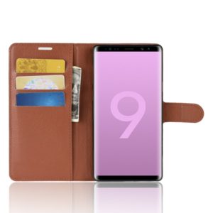 Θήκη Samsung Galaxy Note 9 Litchi Grain Stand Case-Brown MPS15804