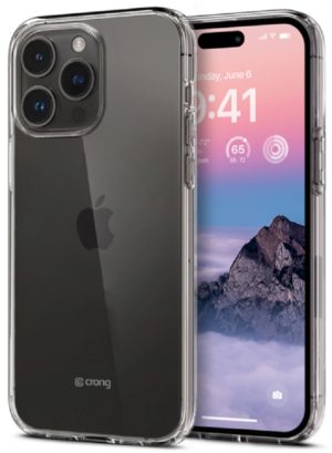 Crong Slim Διάφανη Θήκη Σιλικόνης Apple iPhone 14 Pro Max - 0.8mm - Clear (CRG-CRSLIM-IP1467P-TRS) CRG-CRSLIM-IP1467P-TRS