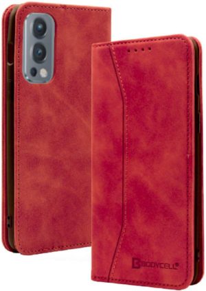 Bodycell Θήκη - Πορτοφόλι OnePlus Nord 2 5G - Red (5206015058639) 04-00370