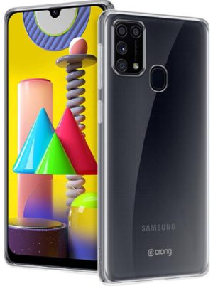 Crong Slim Διάφανη Θήκη Σιλικόνης Samsung Galaxy M31 - 0.8mm - Clear (CRG-CRSLIM-SGM31-TRS) CRG-CRSLIM-SGM31-TRS