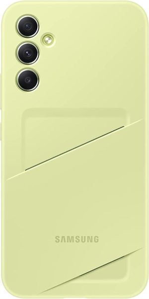 Official Samsung Card Slot Cover - Θήκη Σιλικόνης με Υποδοχή για Κάρτα - Samsung Galaxy A34 - Lime (EF-OA346TGEGWW) 13020527
