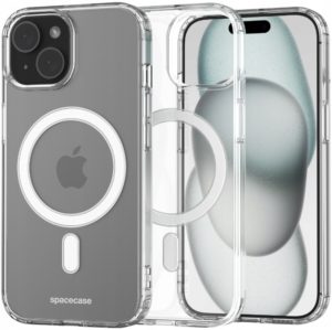 Spacecase Clear MagSafe - Σκληρή Διάφανη Θήκη MagSafe - Apple iPhone 15 - Transparent (5905719103279) 119812