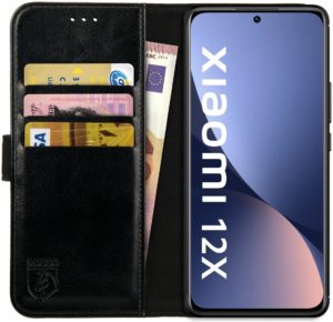 Rosso Element PU Θήκη Πορτοφόλι Xiaomi 12 / 12X - Black (8719246358371) 104829