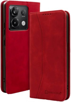 Θήκη Πορτοφόλι - Xiaomi Redmi Note 13 Pro 5G / Poco X6 - Bodycell Book Case - Red (5206015073649) BB-00044
