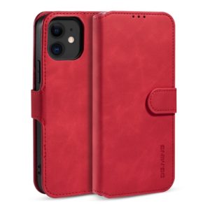 Θήκη iPhone 12 mini DG.MING Retro Style Wallet Leather Case-Red MPS14728