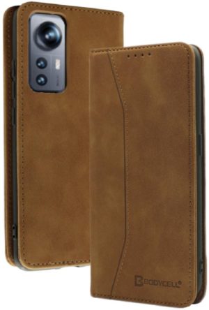 Bodycell Θήκη - Πορτοφόλι Xiaomi 12 / 12X - Brown (5206015059292) 04-00436